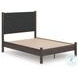 Cadmori Brown Full Upholstered Panel Platform Bed