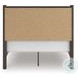 Cadmori Brown Full Upholstered Panel Platform Bed