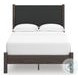 Cadmori Brown Full Upholstered Panel Platform Bed