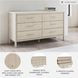 Cadmori Tan And White 6 Drawer Dresser