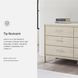 Cadmori Tan And White 6 Drawer Dresser