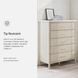 Cadmori Tan And White 5 Drawer Wide Chest