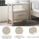 Cadmori Tan And White 1 Drawer Nightstand