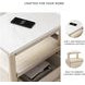 Cadmori Tan And White 1 Drawer Nightstand
