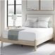Cadmori Tan And White Queen Upholstered Panel Bed