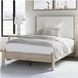 Cadmori Tan And White Full Upholstered Panel Bed
