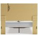 Altyra White and Gray Queen Upholstered Storage Panel Bed with LED