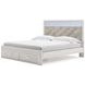 Altyra White King Platform Storage Bed