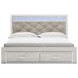 Altyra White King Platform Storage Bed