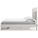 Altyra White King Platform Storage Bed