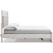 Altyra White King Platform Storage Bed