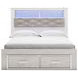 Altyra White Bookcase Storage Bedroom Set