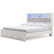 Altyra White King Bookcase Storage Bed