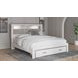 Altyra White King Bookcase Storage Bed