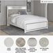 Altyra White Queen Upholstered Panel Bed