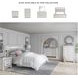 Altyra White Queen Upholstered Panel Bed