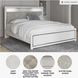 Altyra White King Upholstered Panel Bed