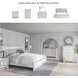 Altyra White King Upholstered Panel Bed