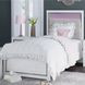 Altyra White Twin Upholstered Panel Bed