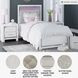 Altyra White Twin Upholstered Panel Bed