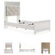Altyra White Twin Upholstered Panel Bed