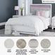 Altyra White Full Upholstered Panel Bed