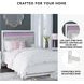 Altyra White Full Upholstered Panel Bed