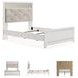 Altyra White Full Upholstered Panel Bed