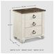 Willowton Two Tone 2 Drawer Nightstand