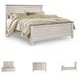 Willowton Whitewash King Panel Bed