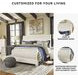 Willowton Whitewash King Sleigh Bed With Horizontal Planks