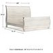 Willowton Whitewash King Sleigh Bed With Horizontal Planks