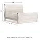 Willowton Whitewash King Sleigh Bed With Horizontal Planks