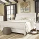 Willowton Whitewash King Sleigh Bed With Horizontal Planks