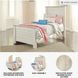 Willowton Whitewash Twin Panel Bed