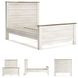 Willowton Whitewash Full Panel Bed