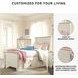 Willowton Whitewash Twin Single Side Under Bed Storage Panel Bed