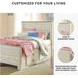 Willowton Whitewash Full Single Side Under Bed Storage Panel Bed