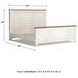 Willowton Whitewash California King Panel Bed