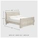 Willowton Whitewash King Sleigh Bed