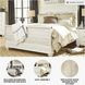 Willowton Whitewash Queen Sleigh Bed With Horizontal Planks
