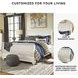 Willowton Whitewash Queen Sleigh Bed With Horizontal Planks