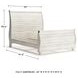 Willowton Whitewash Queen Sleigh Bed With Horizontal Planks