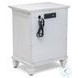 Bay Harbor Distressed White 1 Drawer and 2 Door Nightstand
