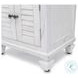 Bay Harbor Distressed White 1 Drawer and 2 Door Nightstand