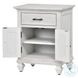 Bay Harbor Distressed White 1 Drawer and 2 Door Nightstand