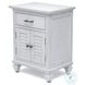Bay Harbor Distressed White 1 Drawer and 2 Door Nightstand
