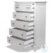 Bay Harbor Distressed White 5 Drawer Chest