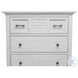 Bay Harbor Distressed White 5 Drawer Chest