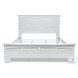 Bay Harbor Distressed White King Panel Bed